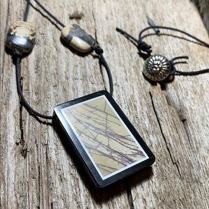 💄Handmade OOAK vintage infusion pendant necklace